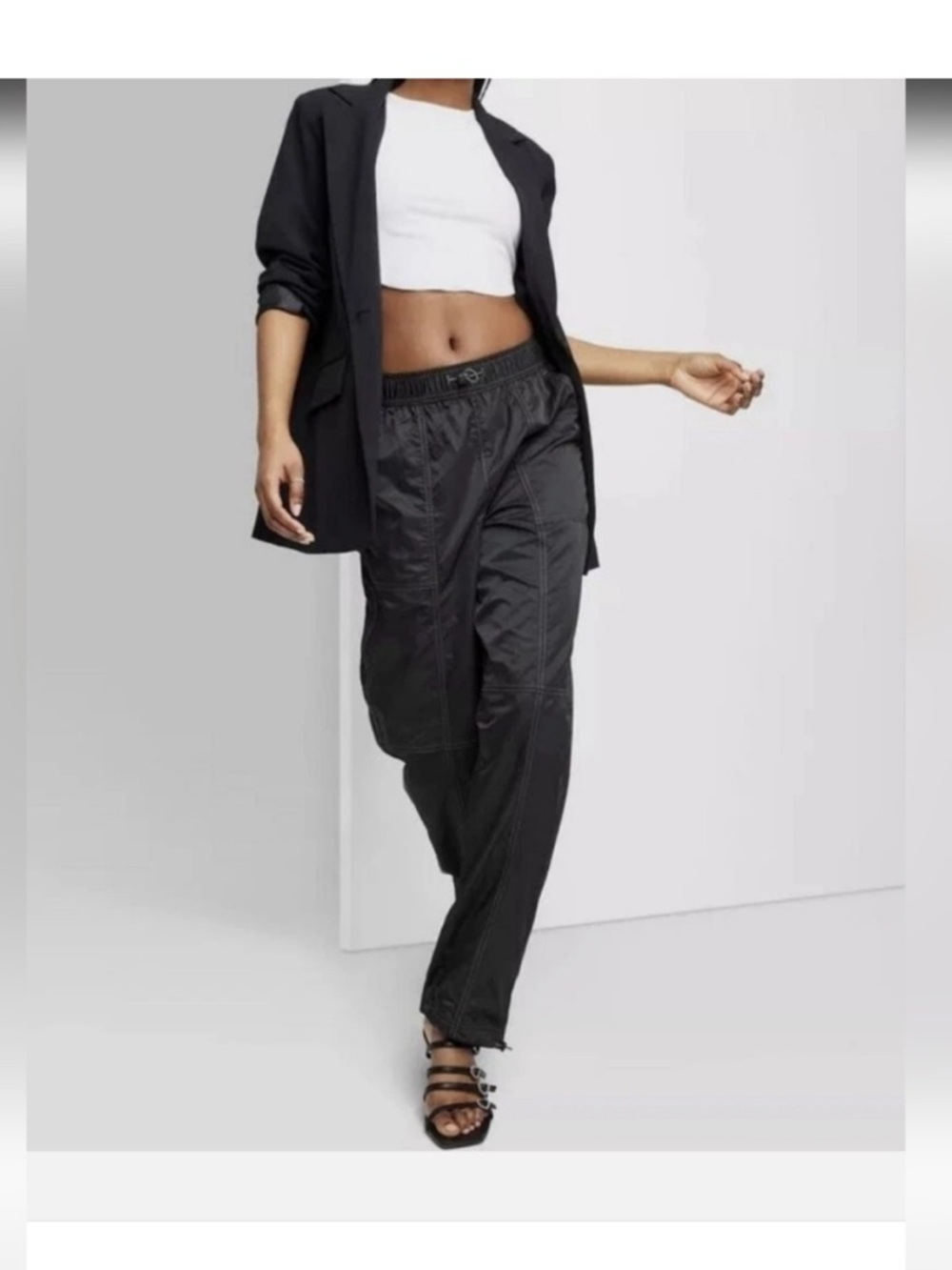 wild fable Black Drawstring Jogger Pants